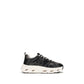 Black Calf Leather Bos Taurus Chunky Sneakers