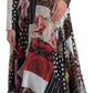 Multicolor Patchwork Floral Leopard Dress
