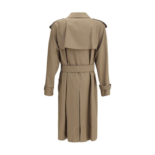 Beige Cotton Trench Coat