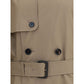 Beige Cotton Trench Coat