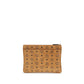 Brown Polyethylene Clutch Bag