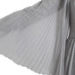 Light Grey Polyester Pleated Long Maxi Dress