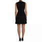 Black Sleeveless Bodycon A-line Mini Dress
