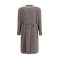 Gray Fleece Wool Coat