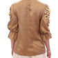 Gold SPECIAL Piece Runway Crystal Blouse