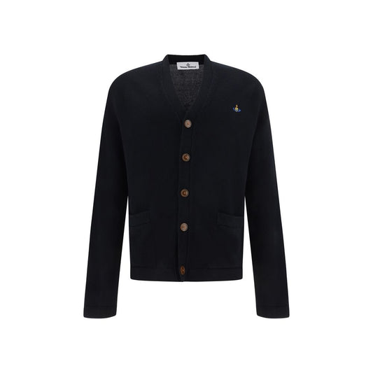 Black Cotton Cardigan