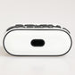White Black Rubber Logo Embossed Accessory Airpods Case