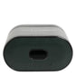 Army Green Calfskin Leather Logo Flip Holder Airpods Case