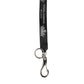 Black Silver Nylon DG Crown Men's Holder Keychain Keyring