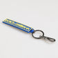 Blue Yellow DG Rubber Logo Silver Men's Holder Keyring