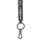 Black White DG Rubber Logo Silver Men's Holder Keyring