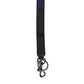Black Blue DG Logo Polyester Brass Holder Keychain Keyring