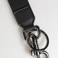 Black Blue DG Logo Polyester Brass Holder Keychain Keyring