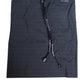 Navy Blue Polyester Pinstripe Men Shorts Swimwear