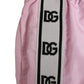 Pink Nylon Logo Side Stripe Beachwear Men Swimwear