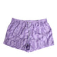 Purple DG Logo Print Nylon Men Shorts Swimwear