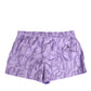 Purple DG Logo Print Nylon Men Shorts Swimwear