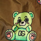 Brown Multicolor Teddy Bear Men Shorts Swimwear
