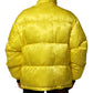 Yellow Nylon Logo Puffer Bomber Men Jacket