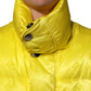 Yellow Nylon Logo Puffer Bomber Men Jacket
