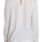 White Cotton Longsleeve Collared Blouse