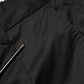 Black Cotton Tapered Men Formal Trousers Pants