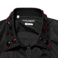 Black Cotton Embellished Collar Men’s Shirt