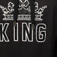 KING Black Orchid Floral Crown Logo Hoodie Sweater