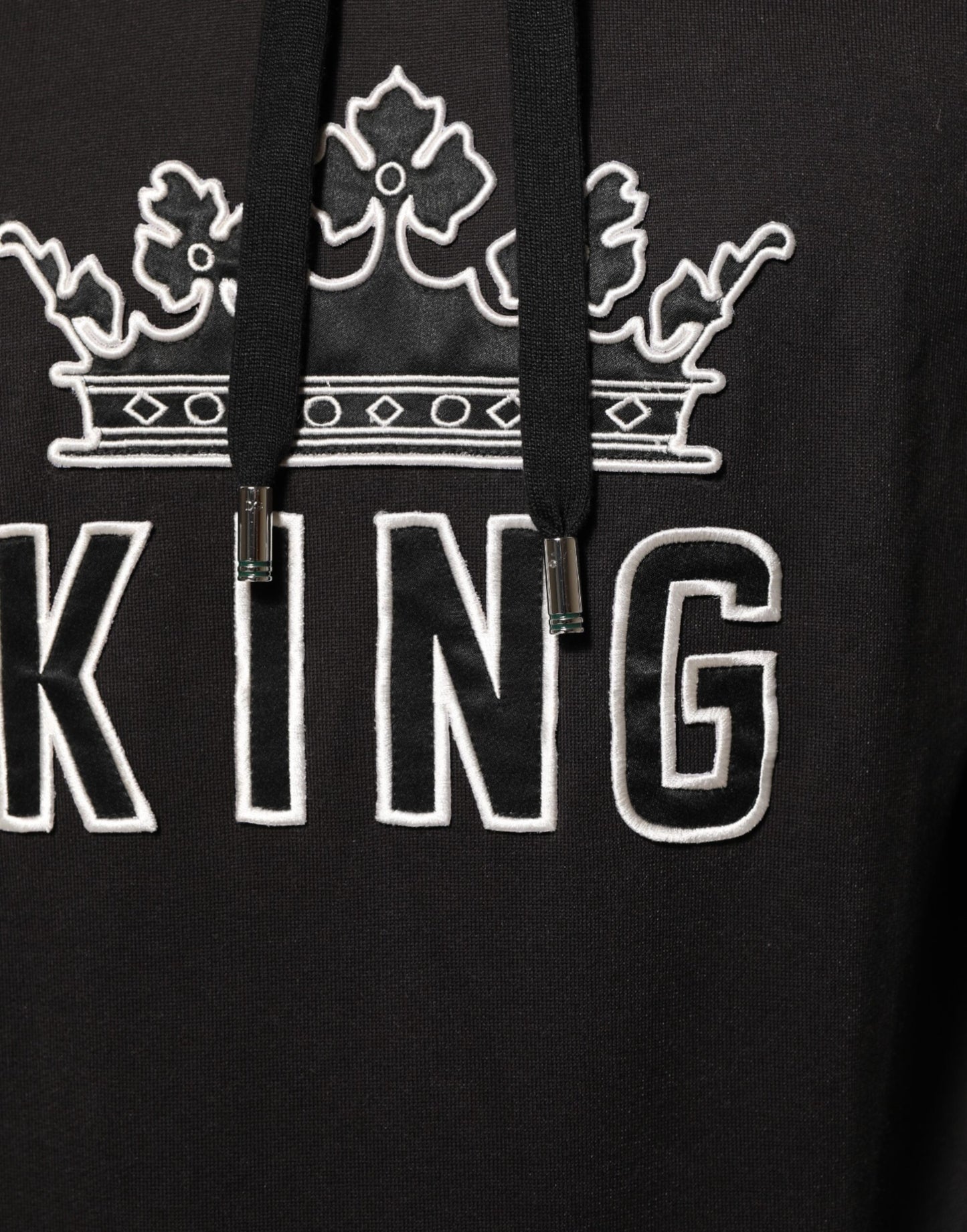 KING Black Orchid Floral Crown Logo Hoodie Sweater