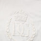 White Cotton DG Crown Embossed Men T-shirt