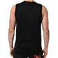 Black Cotton Sleeveless Underwear Men Tank Top