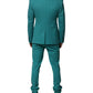 Cyan 3 Piece Wool Silk Blend Suit SICILIA