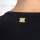 Black Viscose Round Neck CLASS T-shirt