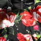 Black Floral Fiori Pittorici Bodycon Dress