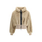 Beige Polyester Bomber