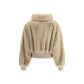 Beige Polyester Bomber