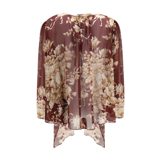 Bordeaux Silk Pattern Shirt