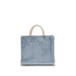 Light Blue Polyester Handbag