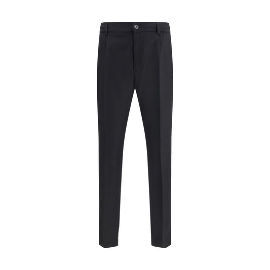 Black Fleece Wool Dress Pants