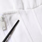 White Corset Stretch Cotton Top T-shirt