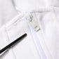 White Corset Stretch Cotton Top T-shirt