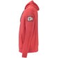 Red Polyester Men's Hooded Sweatshirt