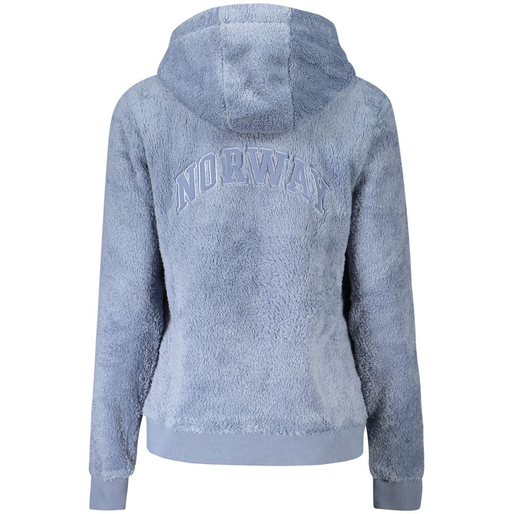 Blue Polyester Women Jacket