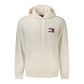 White Cotton Men's Hooded Sweatshirt