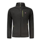 Black Polyester Men Sweatshirt