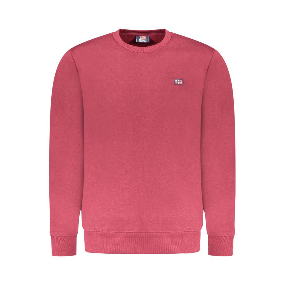 Red Cotton Men's Sweatshirt