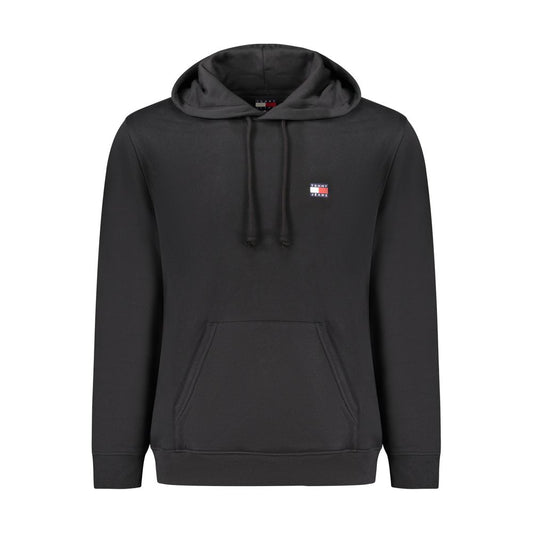 Black Cotton Men's Hoodie