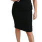 Black Lace Gown Bodycon Sheath STAFF Dress
