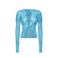 Blue Cotton Cardigan