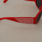 DG4027 Red Crystal Black Lens Shades Sunglasses
